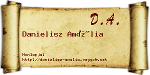 Danielisz Amália névjegykártya