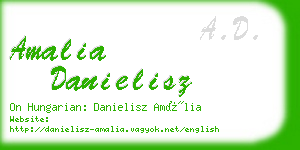 amalia danielisz business card